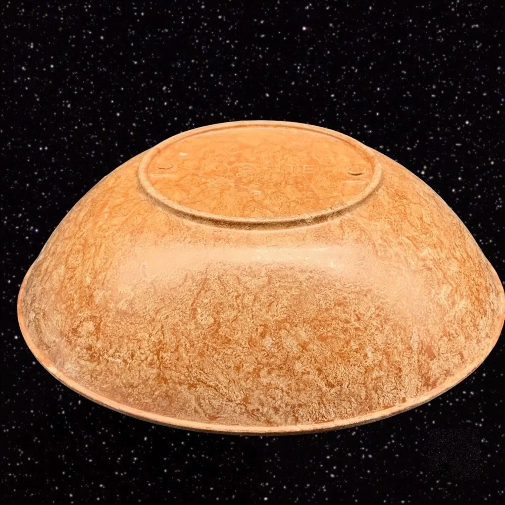 KYS-ITE Melmac Burl Wood Grain Dessert Bowls Made in USA 1.5